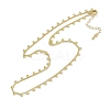 Rack Plating Brass Twisted Chain Ball Tassel Necklaces for Women LS-NJEW-K382-15C-G-1