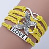 Imitation Leather Multi-strand Bracelets WG22DAF-05-1
