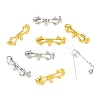 Bowknot Brass Kilt Pins with 1 Loop KK-H738-35-1