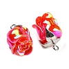 Opaque Resin Pendants RESI-K031-05B-P-2