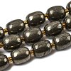 Natural Pyrite Beads Strands G-Z131-D01-02-2