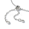 Adjustable Brass Macrame Pouch Bracelet Making for Stone Holder AJEW-JB01192-02-4