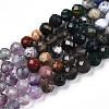 Natural & Synthetic Mixed Gemstone Beads Strands G-D080-A01-01-13-4