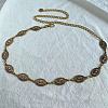 Tibetan Style Zinc Alloy & Iron Oval Link Chain Waist Belly Chains WGB4B33-04-1