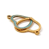 304 Stainless Steel Enamel Connector Charms STAS-E179-12G-05-3