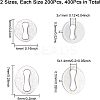 400Pcs 2 Styles 304 Stainless Steel Connector Charms STAS-CA0001-59-2