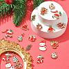 20Pcs 10 Styles Christmas Alloy Enamel Pendants ENAM-CJ0004-49-6