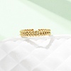 304 Stainless Steel Open Cuff Rings for Women RJEW-K309-11B-G-2