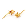 Rack Plating Brass Micro Pave Cubic Zirconia Cuff Earrings EJEW-P221-13G-2