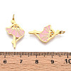304 Stainless Steel Enamel Pendants STAS-N115-01B-G-3