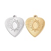 304 Stainless Steel Pendant Cabochon Settings STAS-G287-11-1