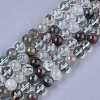 Natural Green Lodolite Quartz/Garden Quartz Beads Strands G-S333-10mm-036-1