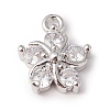 Eco-Friendly Rack Plating Brass Micro Pave Cubic Zirconia Charms LS-KK-F835-14P-1