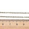 PVD Vacuum Plating 304 Stainless Steel Cable Chain Necklaces STAS-M174-025G-3