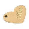 Mother's Day 304 Stainless Steel Charms STAS-I325-136B-G-2