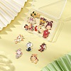 12Pcs 12 Styles Alloy Enamel Pendants ENAM-FP0001-88-5