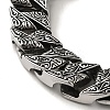 304 Stainless Steel Cuban Link Chain Bracelets for Women Men BJEW-Q341-06D-AS-2