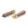 Bullet Natural Mahogany Obsidian Pointed Pendants G-E332-C37-G-3
