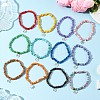 12Pcs 12 Styles Constellation Non-Tarnish 304 Stainless Steel Charms Bracelets BJEW-JB12479-1