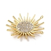 Brass Micro Pave Cubic Zirconia Pendants KK-H455-41G-2