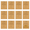 100Pcs Friendship Theme Kraft Paper Jewelry Display Cards CDIS-TA0001-23-2