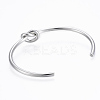 Tarnish Resistant Trendy 304 Stainless Steel Torque Cuff Bangles BJEW-H703-19P-2
