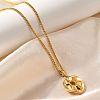 Summer Beach 304 Stainless Steel Pendant Rope Chain Necklaces for Women LS-STAS-Z108-01G-05-3