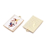 Rack Plating Alloy Enamel Pendants LS-ENAM-N056-392D-KCG-2