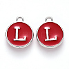 Platinum Plated Alloy Enamel Charms LS-ENAM-S118-03L-P-1