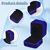 Square Velvet Ring Boxes VBOX-WH0002-01D-4