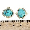 Dyed Natural Howlite Faceted Oval Links G-B126-01G-14-3