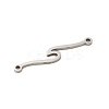 Non-Tarnish 304 Stainless Steel Wave Links Connector Charms STAS-S123-03P-05-2