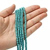 Eco-Friendly Dyed Glass Pearl Round Beads Strands LS-HY-A002-4mm-RB073-4