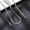 Non-Tarnish 304 Stainless Steel Herringbone Chain Necklace for Women LS-NJEW-G097-02P-2