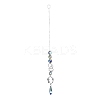 AB Color Plated Crystal Bullet Big Pendant Decorations LS-HJEW-G019-03F-1