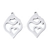 Non-Tarnish 201 Stainless Steel Pendants STAS-T044-254P-1