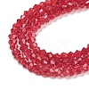 Baking Paint Transparent Glass Beads Strands DGLA-F029-J2mm-09-4
