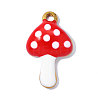 304 Stainless Steel Enamel Pendants STAS-OY017-35G-1