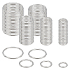 100Pcs 5 Styles Iron Linking Ring IFIN-GO0001-04-1