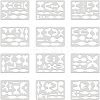 Plastic Drawing Painting Stencils Templates DIY-WH0222-013-4