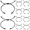 20Pcs Black Waxed Polyester Cord Braided Bracelet Making AJEW-YW00002-01-2