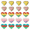 20Pcs 5 Style Zinc Alloy Enamel Pendants ENAM-TA0001-45-2