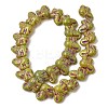 Painted Glass Beads Strands GLAA-Z021-11F-2
