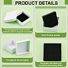 Square Kraft Paper Necklace Earring Storage Gift Boxes LS-CON-WH0095-88B-4