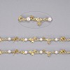 3.28 Feet Handmade Brass Beaded Chains X-CHC-I029-05G-2