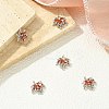 SHEGRACE Brass Cubic Zirconia Charms XGRQ3P644-614P-4