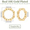 6Pcs Brass Spring Gate Clasps FIND-SC0020-67C-2