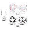 Football-shaped Paper Lantern Set DIY-WH0259-39-2