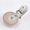 Beech Wood Baby Pacifier Holder Clips WOOD-T015-31-3