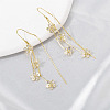 Alloy Rhinestone Dangle Earrings FS-WG75843-01-3